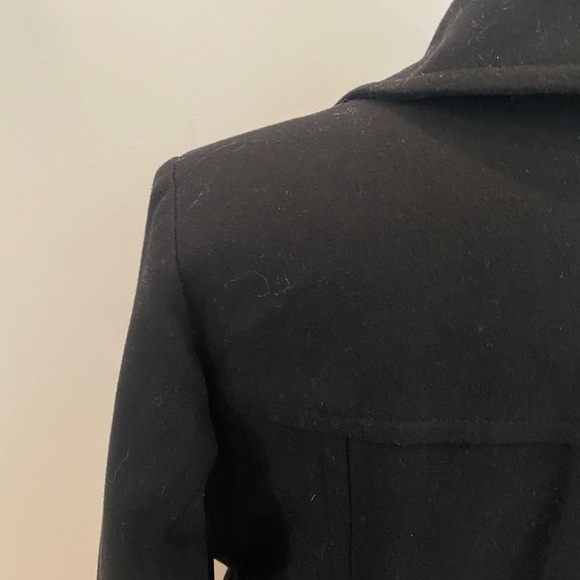 MiCHAEL Michael Kors Womens Black Coat w Gold Buttons / Belted / Size 12 - Picture 9 of 15